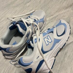 New Balance 408 Blue and White Sneakers